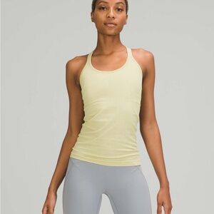 Lululemon Ebb to Street Shelf Bra Tank Top Dew Green size 6